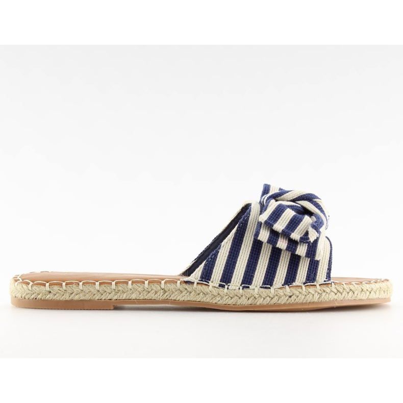 LL-133P D.BLUE marinblå espadrillotofflor