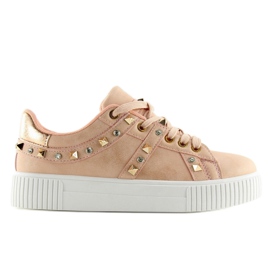 Sneakers med rosa nitar BM1955 Rosa