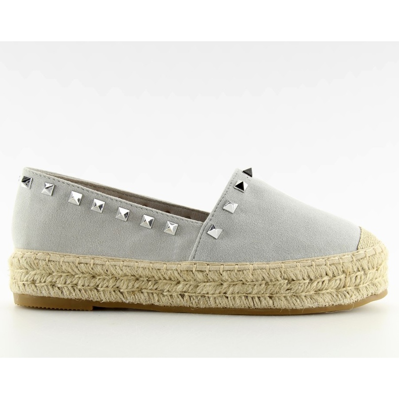 Silver espadrillor 8333 silver grå