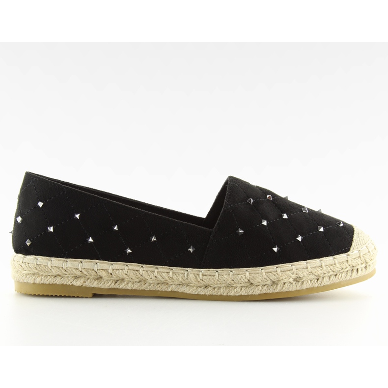 Svarta Espadrillos med dubbar 5481 svart