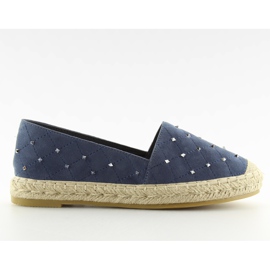 Espadrillor med marinblå 5481 blå dubbar