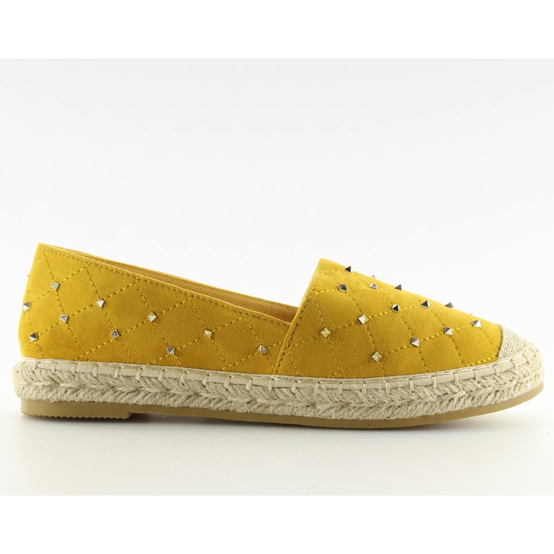Gula Espadrillos med dubbar gul 5481 Gul