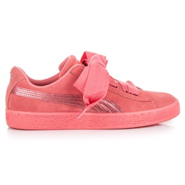 Puma Mocka Heart Snk Jr rosa