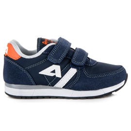 American Club Suede Läder Sneakers American blå