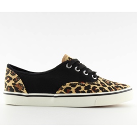 Sneakers snörning K-75 Brun / leop svart