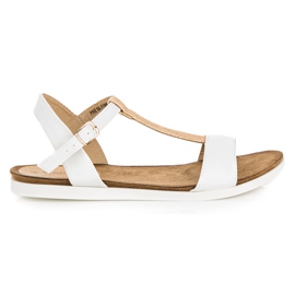 Platta vinceza sandaler vit