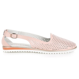 Genombrutna vinceza sandaler rosa