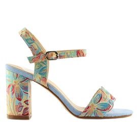 Orientalisk blå sandaler LT92 blå