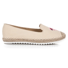Bestelle Espadriller med en flamingo brun