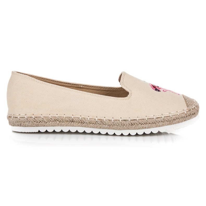 Bestelle Espadriller med en flamingo brun