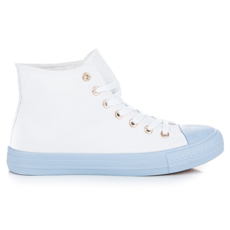 Coura Sneakers över fotleden vit