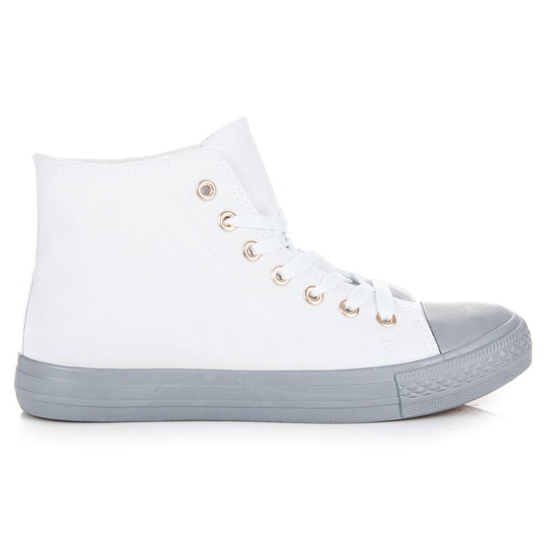 Coura Sneakers över fotleden vit