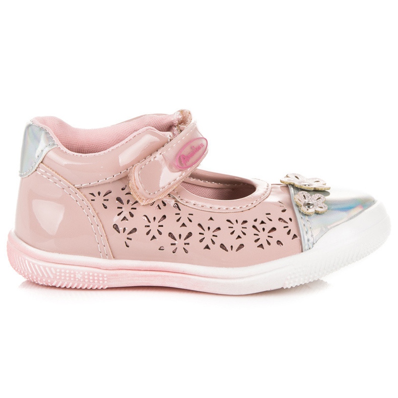 American Club Genombrutna amerikanska skor rosa