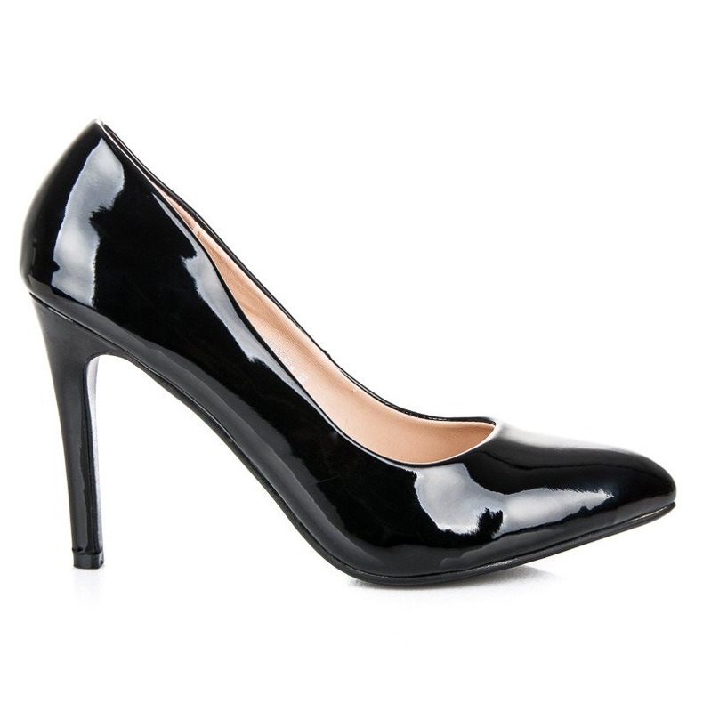 Small Swan Klassiska lackade klackar svart