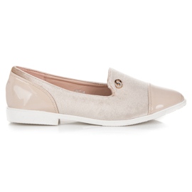 Velourballerinor brun