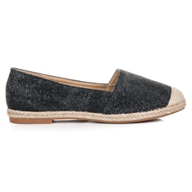 Bestelle Espadrillos med glitter svart