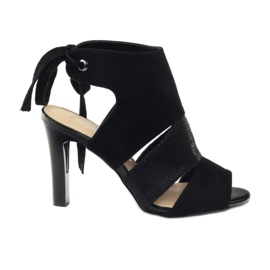 Sergio Leone 1489 bundna mockasandaler svart