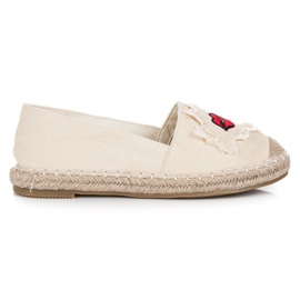 Bestelle Beige Espadrilles Med Plåster