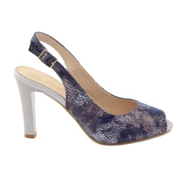 Sandaler på stolpen av Sergio Leone 578 brun marinblå