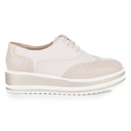 Fgm Paris Knyt brogues på plattformen brun