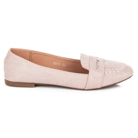 Small Swan Mocka loafers med glitter rosa