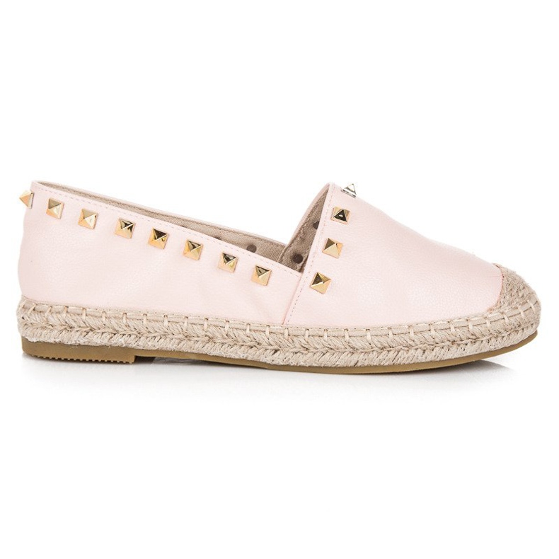 Coura Rosa Espadrilles Med Dubbar