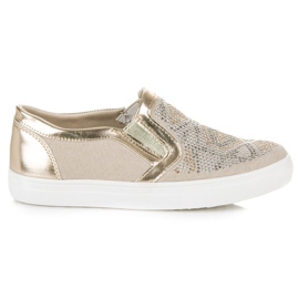 American Club Guld slip on sneakers gyllene