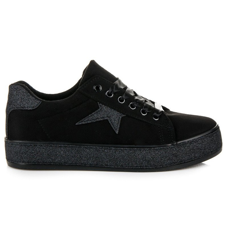 MCKEYLOR glitter sneakers svart