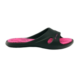 Rider 82214 gel pooltofflor svarta rosa