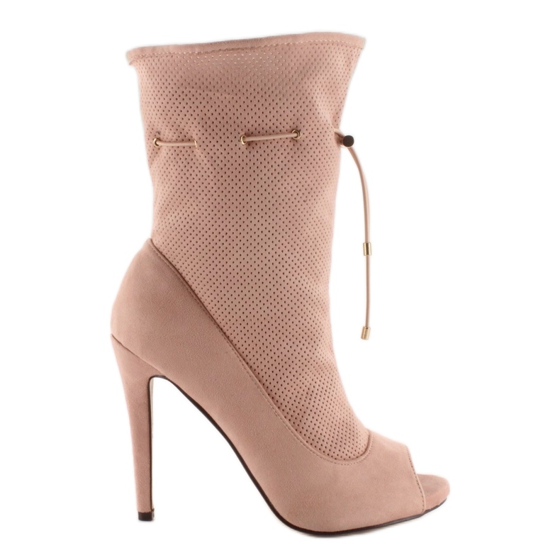 Stövlar med öppen tå SY15 Rosa