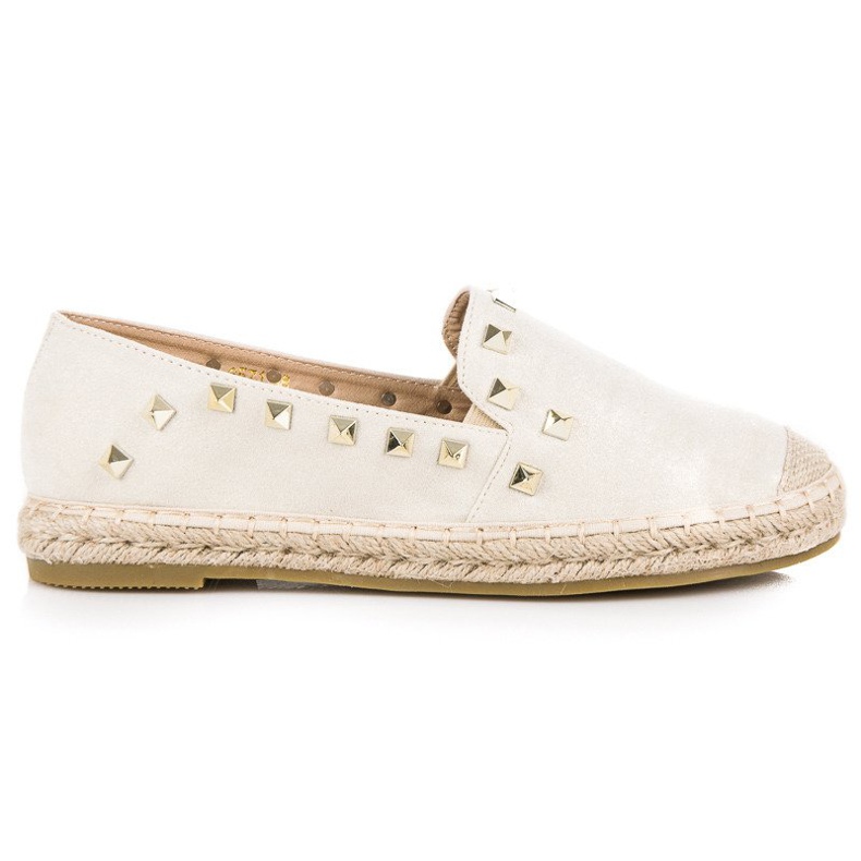Coura Beige espadrillor med strass