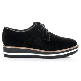 Ch. Creation Snörstövlar i mocka svart