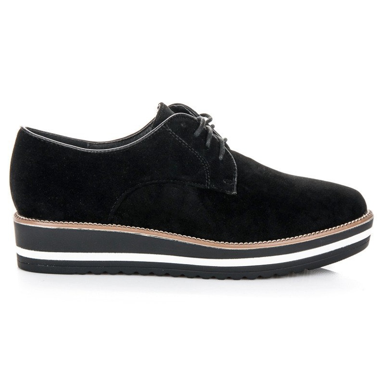 Ch. Creation Snörstövlar i mocka svart