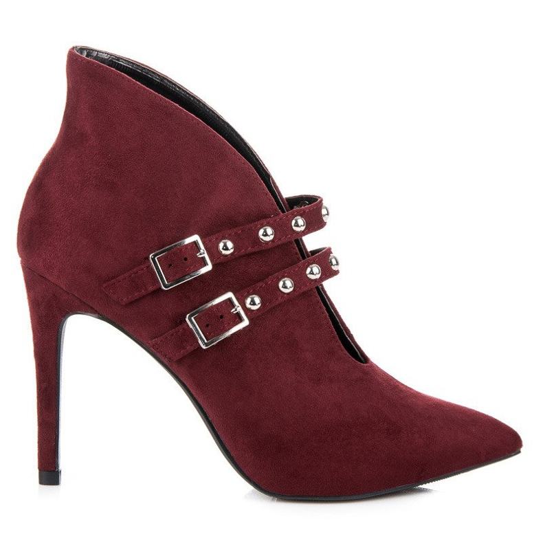 Cm Paris Claret fjäderstövlar röd