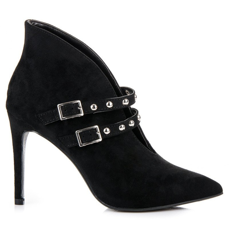 Cm Paris Spetsiga fjäderstövlar svart