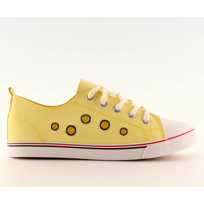 Gula sneakers för kvinnor FG-2767 beige