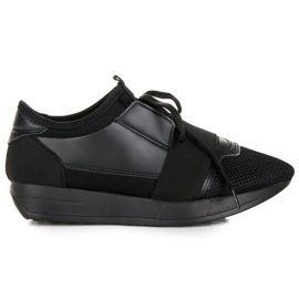 Slip-on sportskor svart