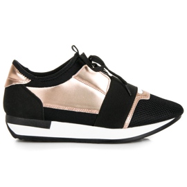 Slip-on sportskor svart