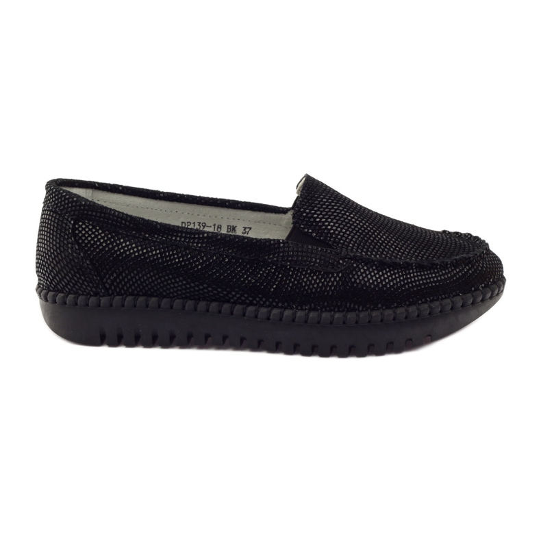 Läder loafers Filippo 139 svart
