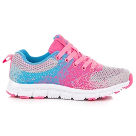 American Club Amerikanska sneakers i textil mångfärgad