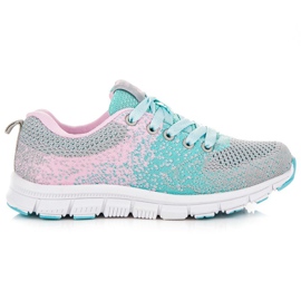 American Club Amerikanska sneakers i textil mångfärgad