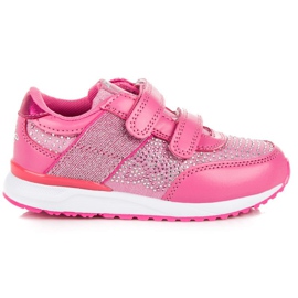 American Club Amerikanska velcro sneakers rosa