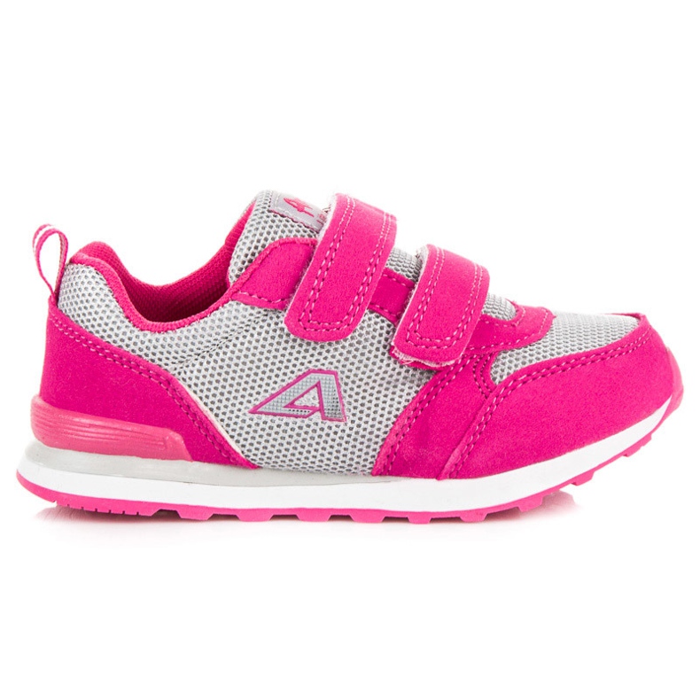 American Club Rosa skor på kardborrebandet