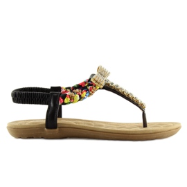 Svarta sandaler D567 svart