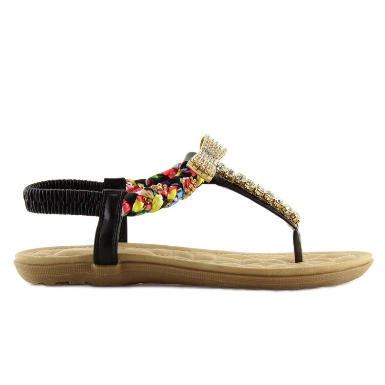 Svarta sandaler D567 svart