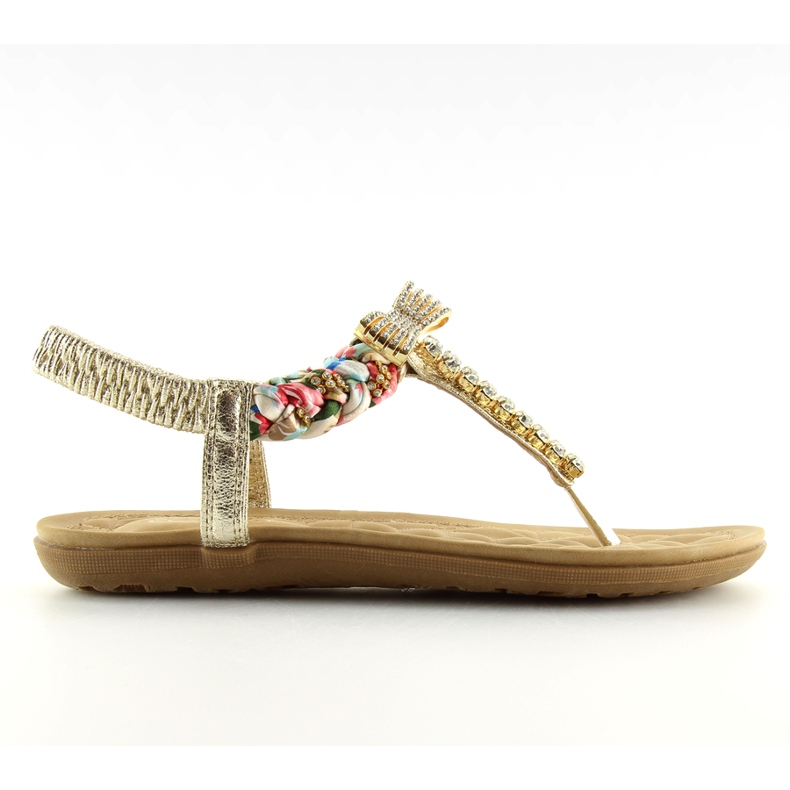 Guld flipflops D567 guld gyllene