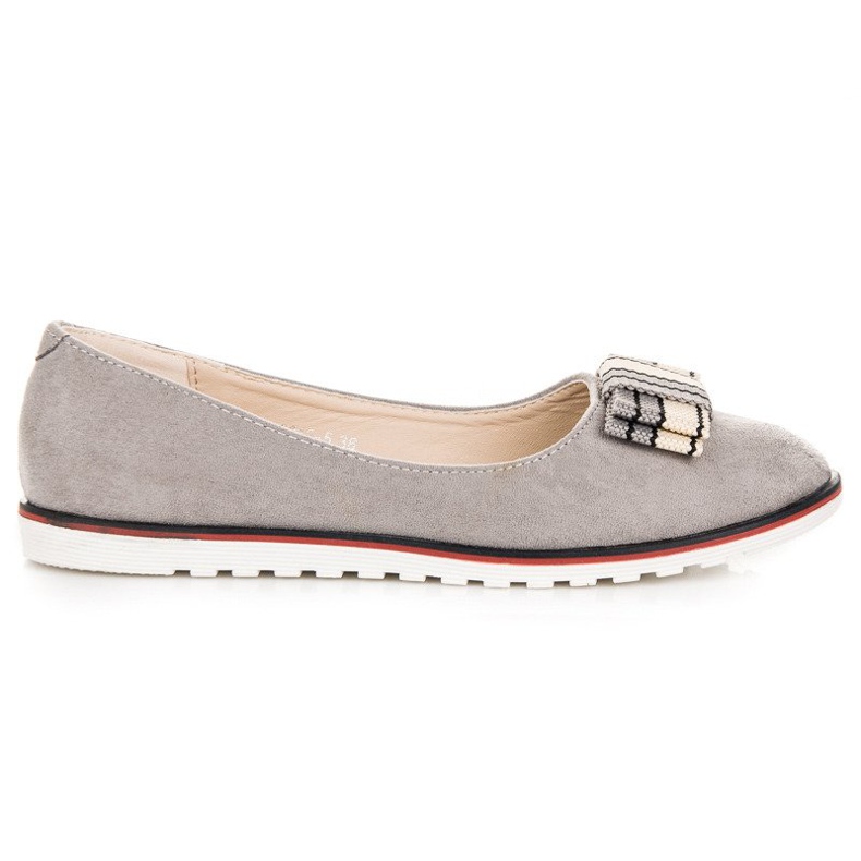 Mocka ballerinor grå