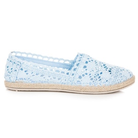 Seastar Blå spets espadrillos