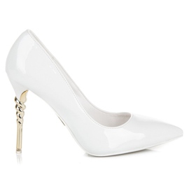 Seastar Stiletter med dekorativ klack vit