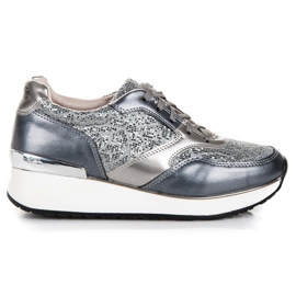 Kylie Sportskor med glitter grå